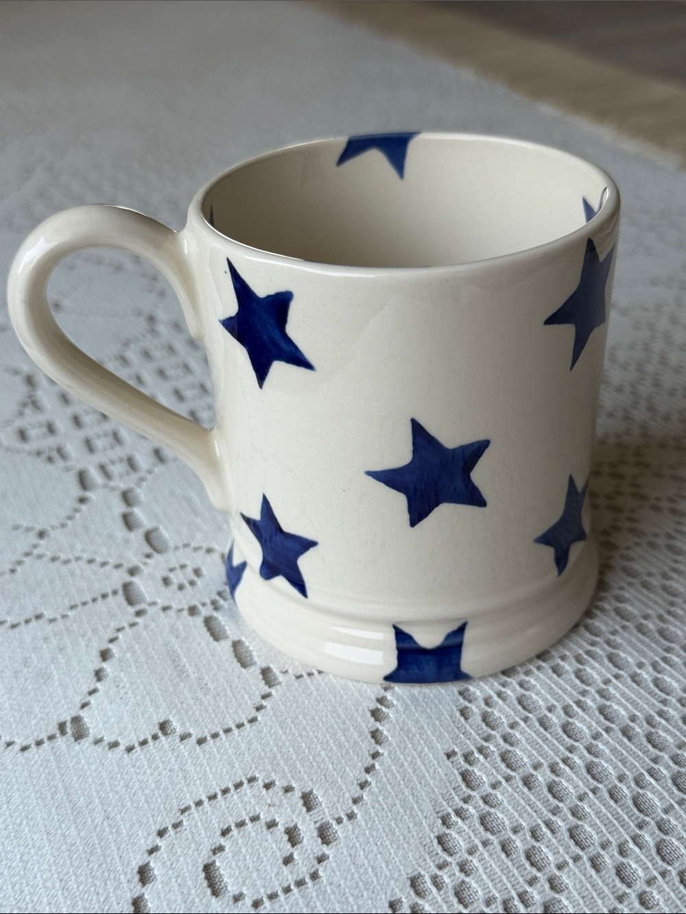 Emma Bridgewater Starry Skies Blue Stars 1/2 Pint Mug Vintage England